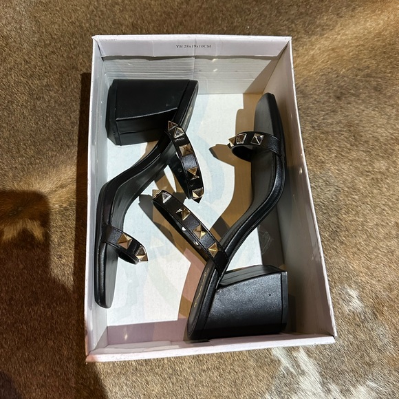 Qupid Studded Strappy Heels - NWOT - Picture 2 of 4